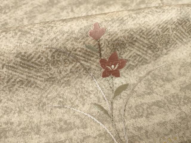 平和屋着物●訪問着 刺繍 花籬文 金彩 正絹 逸品 AABK8515ck
