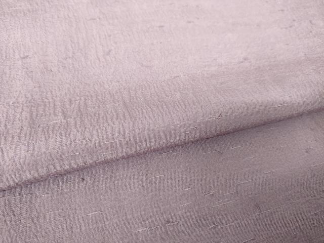 平和屋着物●お召縮緬 色無地 梅鼠色 正絹 逸品 AABK8525ck