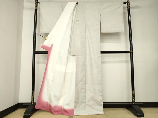 平和屋着物●本場大島紬 白大島 100亀甲 総詰め 新納光夫作 証紙付き 正絹 逸品 AABK8531ck
