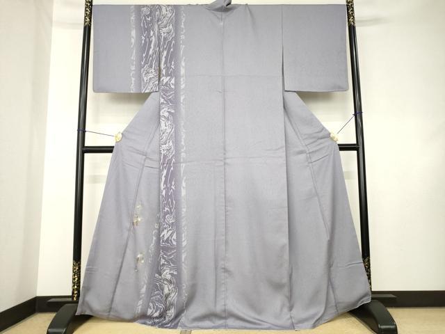 平和屋着物●訪問着 間道 葡萄蔦の葉文 金彩 正絹 逸品 AABK8546ck
