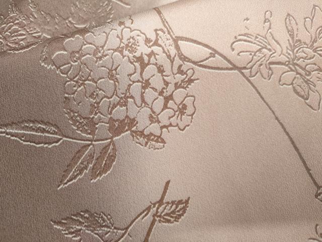 平和屋着物●上質な小紋 手描き 枝花文 暈し染め 正絹 逸品 AABK8569cs