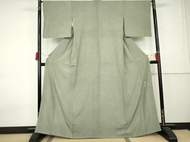 平和屋着物●樋口実 江戸小紋 極小鮫小紋柄 正絹 逸品 AABK8577cs