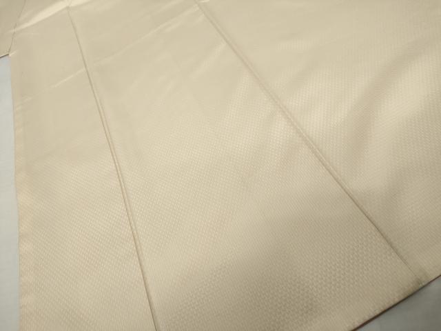平和屋着物●上質な紬 作家物 鱗綾織 縞 証紙付き 正絹 逸品 AABK8609cs