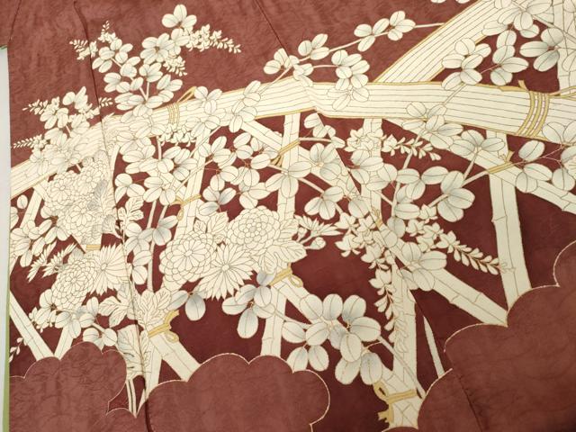 平和屋着物●豪華色留袖 花籬文 金彩 正絹 逸品 AABK8625cs