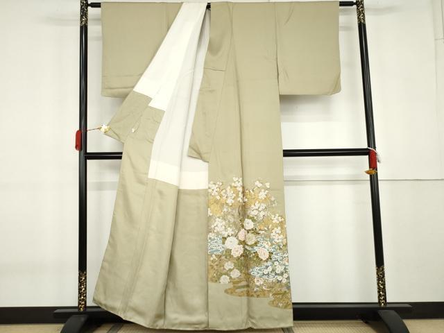 平和屋着物●豪華色留袖 鴛鴦花鳥文 金彩 鈴乃屋扱い 正絹 逸品 AABK8630cs