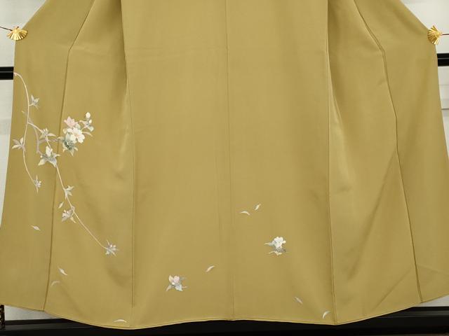 平和屋着物●訪問着 友禅 枝花文 正絹 逸品 AABK8639cs