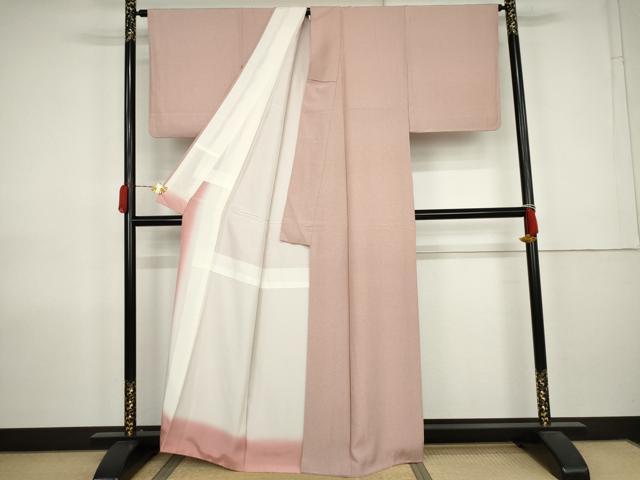 平和屋着物●江戸小紋 草花文 正絹 逸品 AABK8640cs