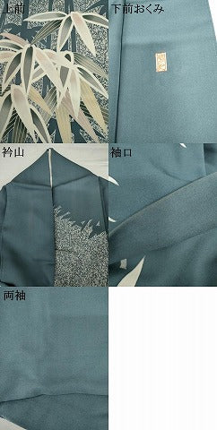 平和屋着物●訪問着 作家物 笹竹文 たたき染め 正絹 逸品 AABK8703cs