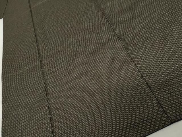 平和屋着物●男性 紬 アンサンブル 120亀甲 総詰め 羽裏:龍 正絹 逸品 AABK8704cs