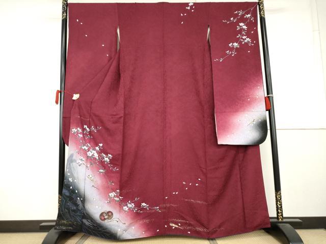 平和屋着物●豪華振袖 手描き 花鼓文 暈し染め 金彩 やまと誂製 正絹 逸品 AABK8708cs