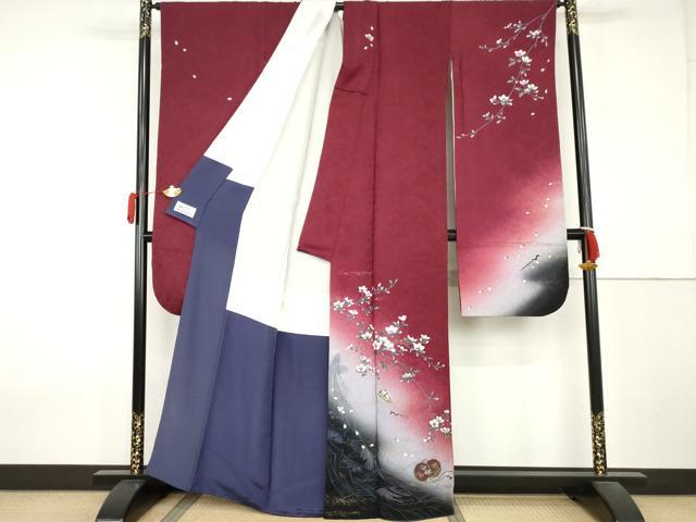 平和屋着物●豪華振袖 手描き 花鼓文 暈し染め 金彩 やまと誂製 正絹 逸品 AABK8708cs