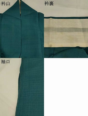 平和屋着物*夏物 色無地 絽紬 御召茶色 高島屋扱い 正絹 逸品 AABK8721st