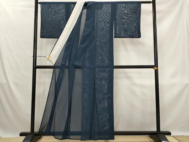平和屋着物*夏物 色無地 絽 褐返色 洗える着物 AABK8735st
