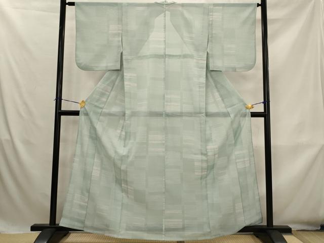 平和屋着物*夏物 小紋 絽 横段文 洗える着物 AABK8751st