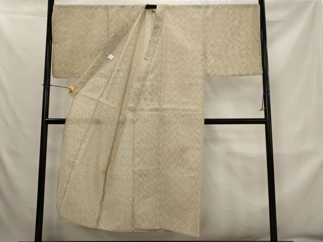 平和屋着物*夏物 男性 小紋 浴衣兼用 変わり格子 綿麻 AABK8765st