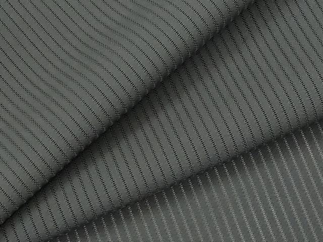 平和屋着物*夏物 色無地 縦絽 消炭色 正絹 逸品 AABK8773st