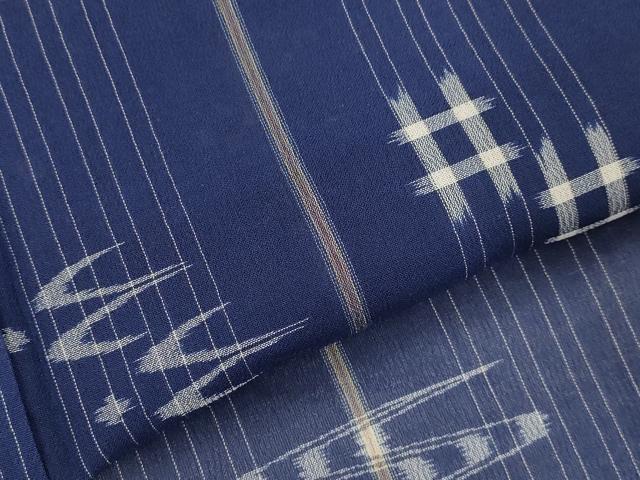 平和屋着物*夏物 本場琉球絣 夏琉球 正絹 逸品 AABK8774st