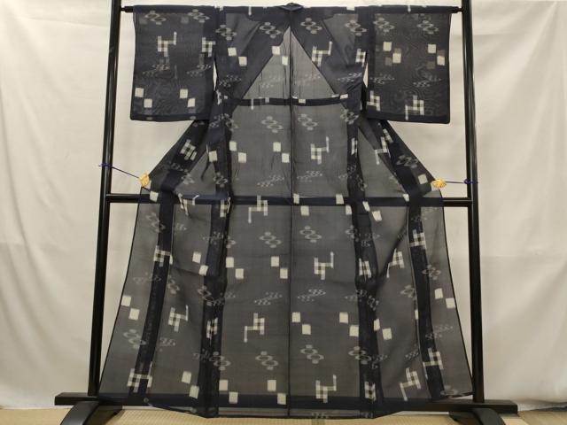 平和屋着物*夏物 本場琉球絣 夏琉球 正絹 逸品 AABK8778st