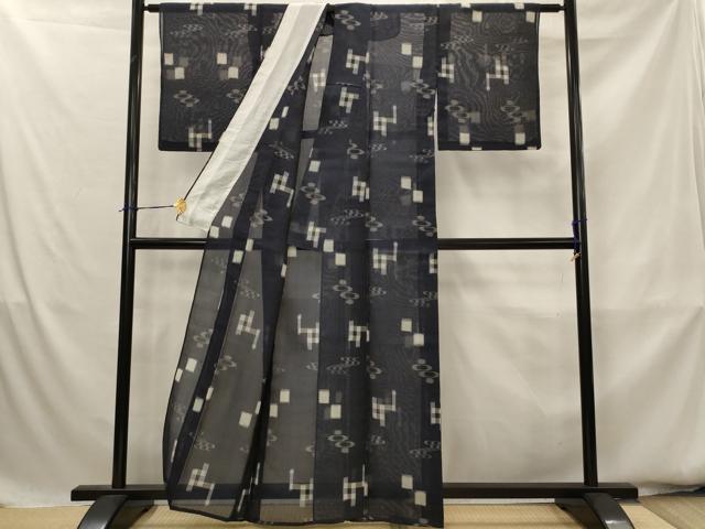 平和屋着物*夏物 本場琉球絣 夏琉球 正絹 逸品 AABK8778st