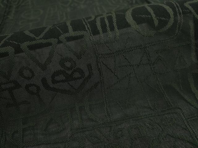 平和屋着物*夏物 小紋 紗 幾何学文様 正絹 逸品 AABK8796st