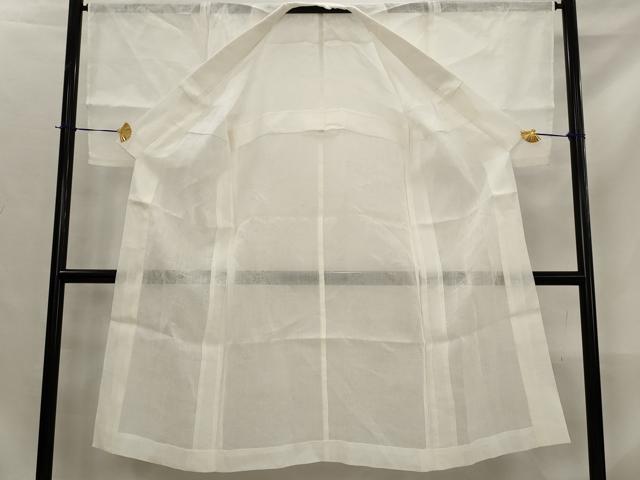 平和屋着物*夏物 長襦袢 草花文紗 生成り色 麻 逸品 AABK8809st