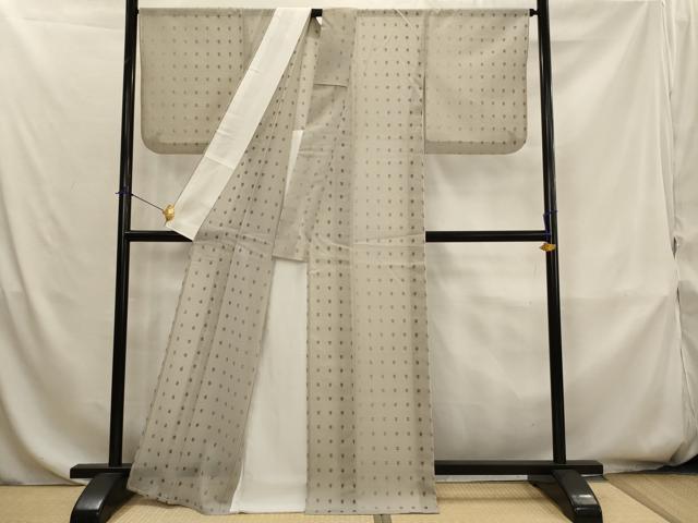 平和屋着物*夏物 小紋 紗 井桁絣 AABK8819st