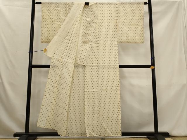 平和屋着物*夏物 小紋 紗 霞文 綿麻 AABK8849st