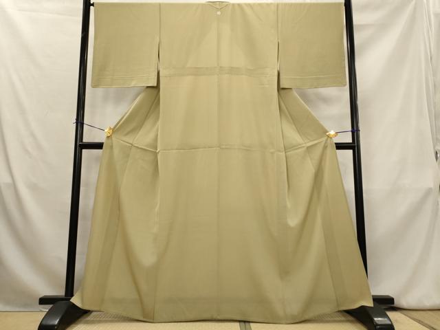 平和屋着物*夏物 色無地 絽 利休茶色 正絹 逸品 AABK8870st