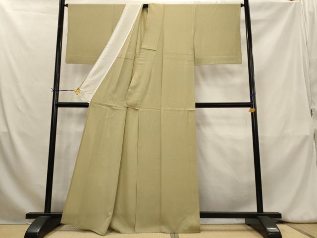 平和屋着物*夏物 色無地 絽 利休茶色 正絹 逸品 AABK8870st