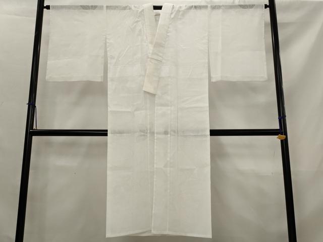 平和屋着物*夏物 長襦袢 流水舞葉紋紗 白色 洗える着物 AABK8878st