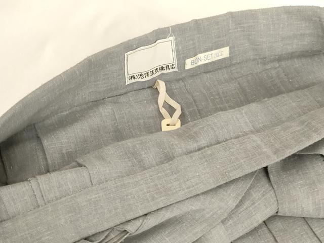 平和屋本店▼男性 行灯袴 紬地 潤色地 池澤法衣仏具店謹製 法衣 寺院 仏具 仏教 僧侶 神職 装束 AABK8977ja