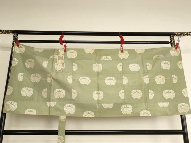 平和屋本店▼五条袈裟 抱き牡丹 法衣 寺院 仏具 仏教 僧侶 神職 装束 AABK9068ja