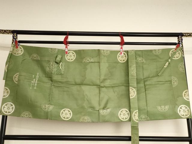 平和屋本店▼五条袈裟 丸に三つ竜胆茶の実 法衣 寺院 仏具 仏教 僧侶 神職 装束 AABK9084ja