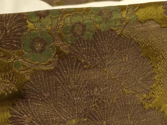平和屋本店▼打敷 内敷 6点セット 三角 松 飛鶴花文 法衣 寺院 仏具 仏教 僧侶 神職 装束 AABK9089ja