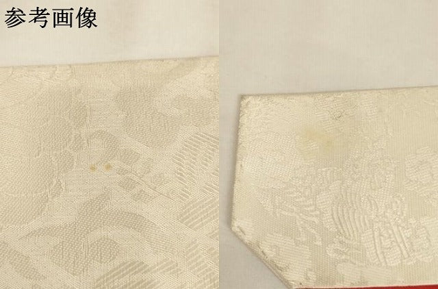 平和屋本店▼打敷 内敷2点セット 三角 刺繍 抱き牡丹 金糸 法衣 寺院 仏具 仏教 僧侶 神職 装束 AABK9312ja
