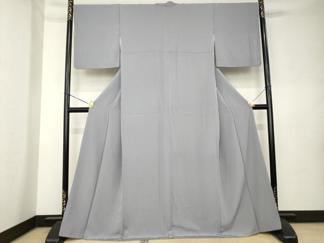 平和屋着物●上質な色無地 源氏鼠色 正絹 逸品 AABK9345ck