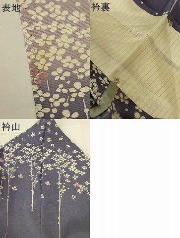 平和屋着物*夏物 訪問着 絽 枝垂れ花文 暈し染め 正絹 逸品 AABK9404jd