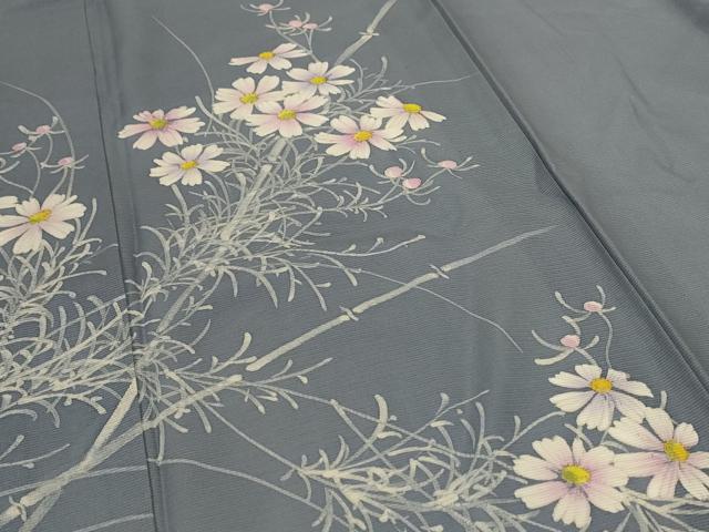 平和屋着物*夏物 訪問着 絽 草花文 ろうけつ染め 金彩 正絹 逸品 未使用 AABK9408jd