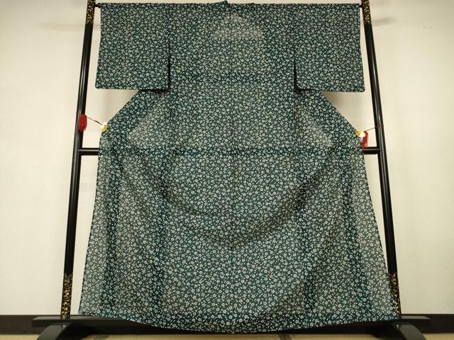 平和屋着物*夏物 小紋 絽 花尽くし 洗える着物 AABK9410jd