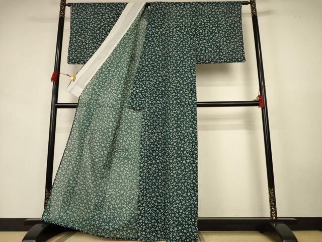 平和屋着物*夏物 小紋 絽 花尽くし 洗える着物 AABK9410jd