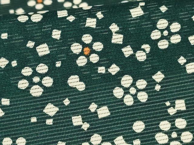 平和屋着物*夏物 小紋 絽 花尽くし 洗える着物 AABK9410jd