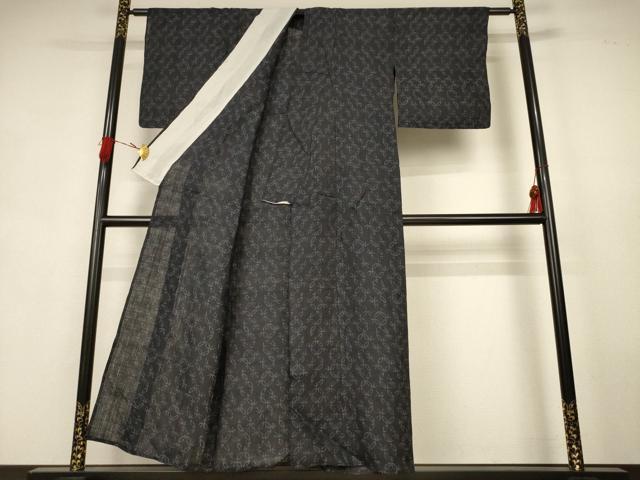 平和屋着物*夏物 重要無形文化財 本場宮古上布 七宝文 苧麻 逸品 AABK9413jd