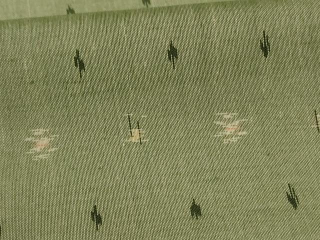 平和屋着物*夏物 紗紬 絣文 正絹 逸品 AABK9427jd