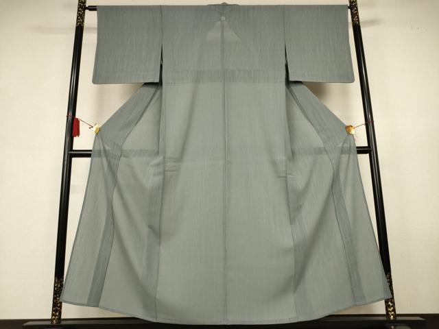 平和屋着物*夏物 洗える最高級着物 <英>はなぶさ謹製 色無地 紗 豆がら茶色 洗える着物 AABK9450jd