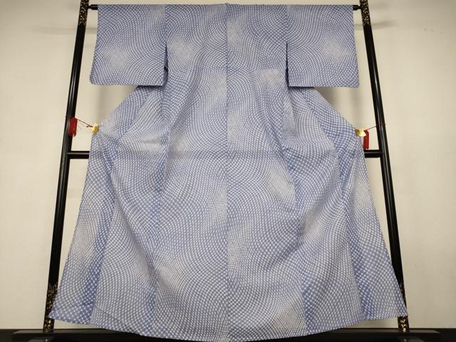 平和屋着物*夏物 小紋 絽 網目花文 やまと誂製 洗える着物 AABK9457jd