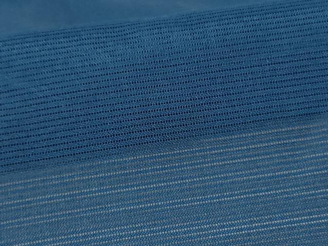 平和屋着物*夏物 色無地 絽 青藍色 洗える着物 AABK9469jd