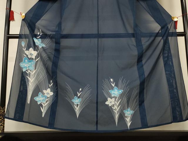 平和屋着物*夏物 訪問着 絽 草花文 洗える着物 AABK9472jd