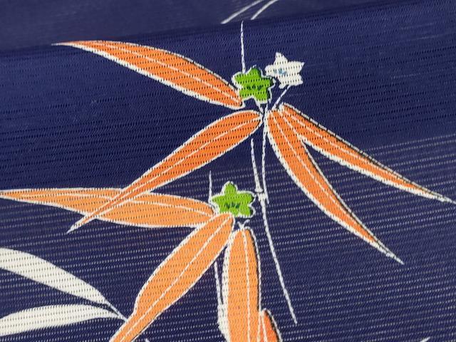 平和屋着物*夏物 小紋 絽 草花文 洗える着物 AABK9476jd