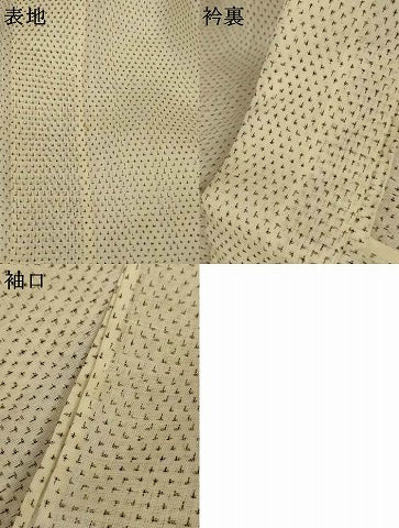 平和屋着物*夏物 男性 上布 絣柄 麻 逸品 AABK9489jd