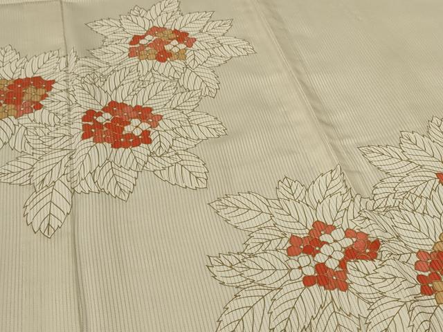 平和屋着物*夏物 訪問着 縦絽 駒刺繍 紫陽花 金彩 正絹 逸品 未使用 AABK9493jd